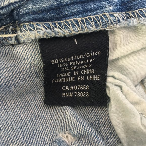 Urban Heritage Denim Shorts Women’s Size 1 Cotton Blend Distressed Ripped 25-172 - Picture 9 of 10